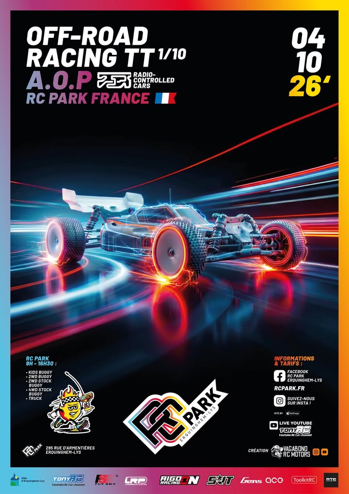 COURSE AOP – RC PARK – DIMANCHE 4 OCTOBRE